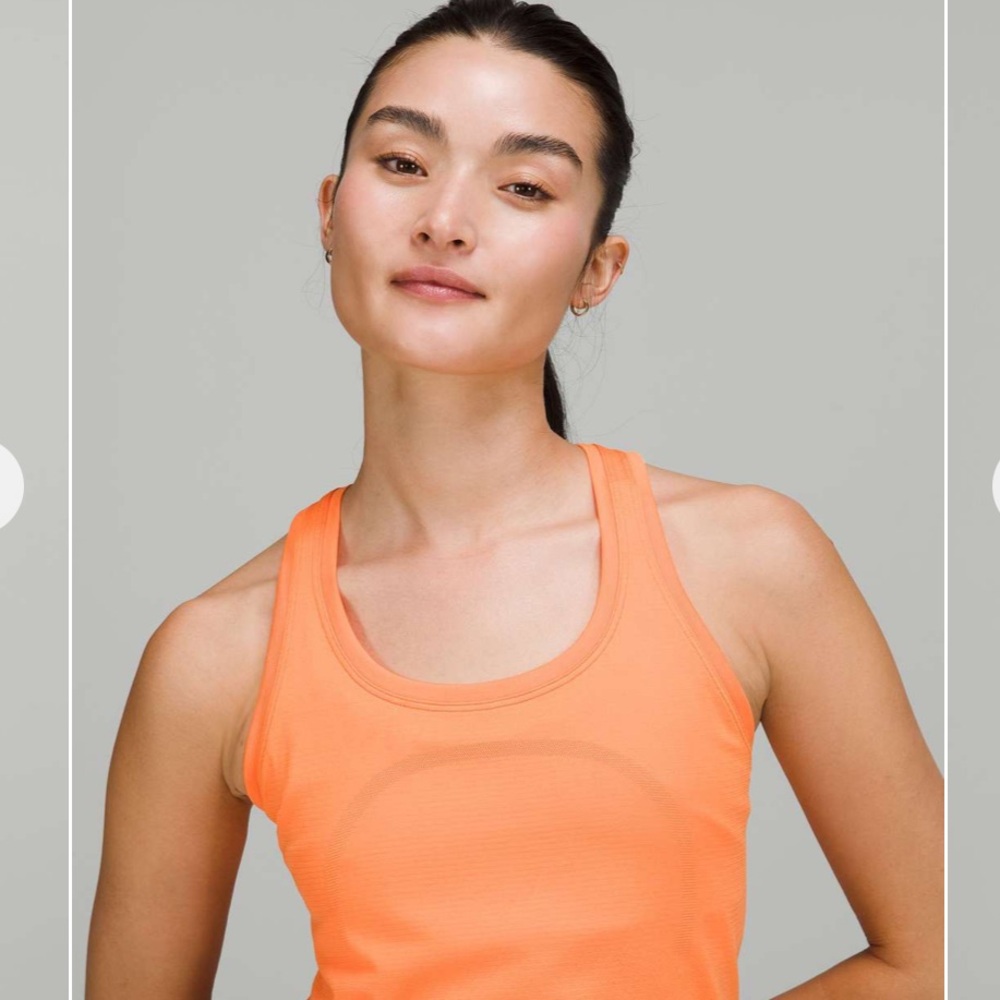 Lululemon Swiftly Tech Racerback Tank Top 2.0 *Race Length Orange Soda